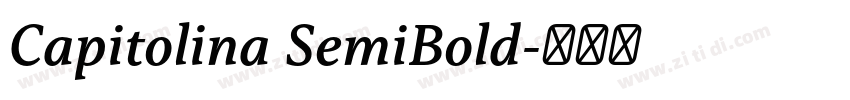 Capitolina SemiBold字体转换